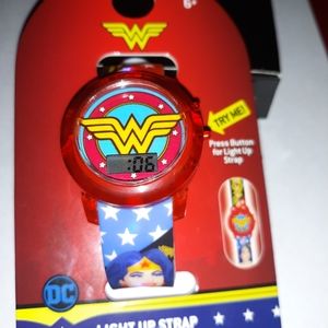 Wonder Woman Watch LCD Flashing Strap